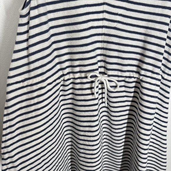 Haven Well Within Sz S Sleeveless Cotton Blend Textured Stripe Midi Dress NWOT - Picture 5 of 11